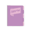Picture of A4 PROJECT PAD SPIRAL NOTEBOOK LILAC/PINK W/5 DIVIDERS 100PG